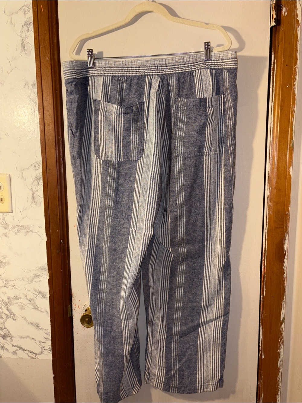 Old Navy Striped Casual Lounge Pants - Blue & White - Picture 7 of 7